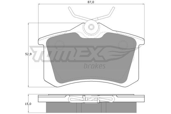 TOMEX BRAKES Комплект тормозных колодок, дисковый тормоз TX 10-78